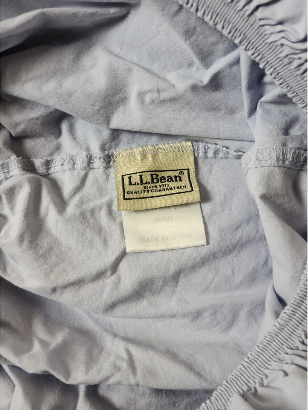 LL Bean Queen Purple Fitted & Flat Sheets